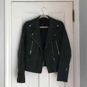 Forever21 Grey Leather Jacket